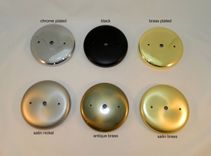 Ceiling Light Mount Canopy Kit - Plain Round 3 small