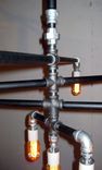Industrial - Iron Pipe 9-Bulb Chandelier 2 small