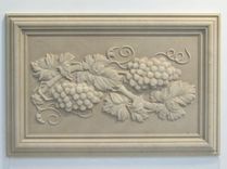 Relief Carved Grape Limestone Backsplash Tile Insert 2 small