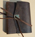 Distressed Pigskin Journal Bound Adventure Notebook Leather Sketchbook Turquoise Gift 3 small