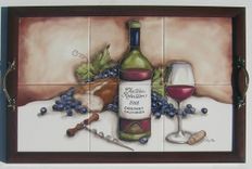 Ceramic Tile Serving Tray 2 small