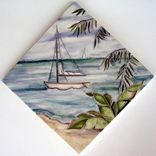 Seascape With Palms 3 small