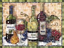 Faux Mosaic Backsplashes 4 small