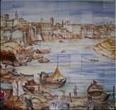 Large Custom Hand-Painted Tile Murals 2 small