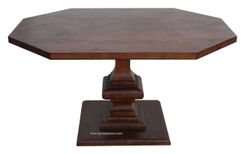 Octagon Banquette Dining Table 2 small