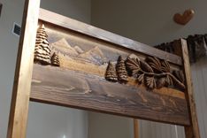 Custom Made Headboards, Carved Headboards, Rustic Headboards, Carved Beds 1 small