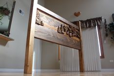 Custom Made Headboards, Carved Headboards, Rustic Headboards, Carved Beds 4 small