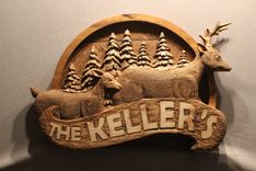 Deer Signs, Hunting Cabin Signs,Custom Wooden Signs, Retreat Signs, Rustic Signs, Personalized Wooden Signs 2 small