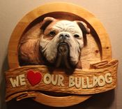 Custom Carved Wooden Signs | Dog Signs | Dog Memorials | Handmade Signs | Dog Sculpture 1 small
