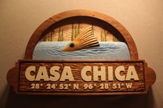 Custom Wood Signs, Carved Wood Signs, Fish Signs, Home Signs, Cabin Signs, Cottage Signs 1 small