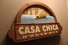 Custom Wood Signs, Carved Wood Signs, Fish Signs, Home Signs, Cabin Signs, Cottage Signs 4 small