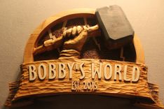 Custom Carved Wood Signs, Man Cave Signs, Home Signs, Cabin Signs, Handmade Wood Signs 1 small