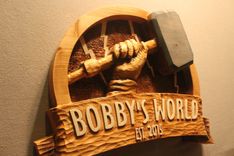 Custom Carved Wood Signs, Man Cave Signs, Home Signs, Cabin Signs, Handmade Wood Signs 3 small