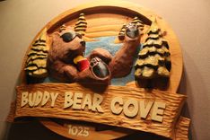 Custom Carved Wood Signs | Bear Signs | Wolf Signs | Deer Signs | Handmade Wood Signs 4 small