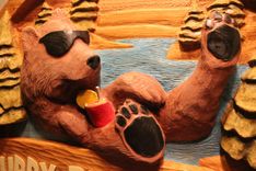 Custom Carved Wood Signs | Bear Signs | Wolf Signs | Deer Signs | Handmade Wood Signs 5 small