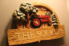Custom Farm Signs | Carved Wooden Signs | Tractor Signs | Home Signs | Cabin Signs | Cottage Signs 2 small