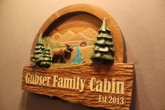 Custom Cabin Signs | Carved Cabin Signs | Home Signs | Cottage Signs | Ranch Signs 2 small
