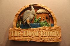 Family Signs | Home Signs | House Signs | Cabin Signs | Heron Signs | Bird Signs | Custom Signs 1 small