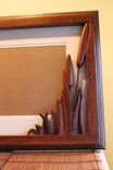 Fine Art Frame With Cat Tail / Pond Scene, Hand Carved By  Jeremy & Scott, Lazy River Studio 3 small