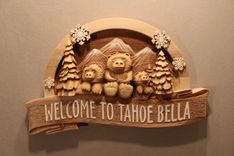 Hand Carved Wood Signs For Home, Business, Cabin, Cottage Or Any Application! 1 small