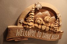 Hand Carved Wood Signs For Home, Business, Cabin, Cottage Or Any Application! 2 small