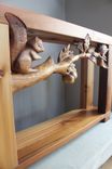 Hand Carved Furniture, Custom Sofa Tables, Wood Carving By Lazy River Studio 1 small