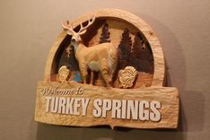 Custom Carved Wood Signs | Deer Signs | Cabin Signs | Rustic Signs | Cottage Signs 3 small