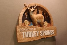 Custom Carved Wood Signs | Deer Signs | Cabin Signs | Rustic Signs | Cottage Signs 2 small
