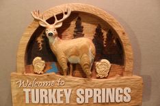 Custom Carved Wood Signs | Deer Signs | Cabin Signs | Rustic Signs | Cottage Signs 1 small