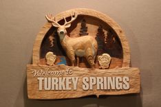 Custom Carved Wood Signs | Deer Signs | Cabin Signs | Rustic Signs | Cottage Signs 4 small