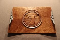 Custom Made Serving Tray | Hand Carved Serving Tray | Wood Carving 5 small