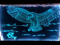 Etched Glass -----Freehand 2 small