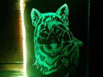 Etched Glass -----Freehand 3 small