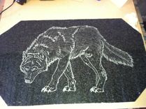 Etched Glass -----Freehand 6 small