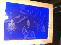 Custom Etched Wolf 1 small