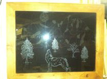 Custom Etched Wolf 2 small