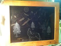 Custom Etched Wolf 3 small