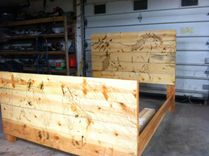 Custom Wood Burned Bed Frame 2 small