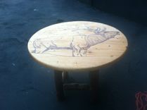 Wood-Burning ....  Reclaimed Dining Table 3 small