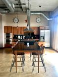 Loft Granite Or Marble And Cherry Wood Kitchen Table Dining Table Or Coffee Table 1 small