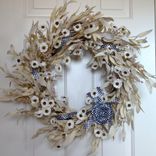 Large Buffalo Check Summer Wreath Checked Wall Decor Checkered Courtly Wreath 1 small