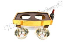 Elevated Wine Barrel Pet Feeder - Pardalis - Made From Retired California Wine Barrels 4 small