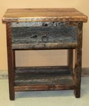 Reclaimed Barn Wood Night Stand Two Tone 3 small