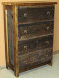 Reclaimed Barn Wood Dresser Two Tone 4 Drawer 2 small
