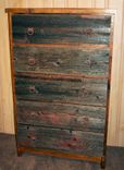 Reclaimed Barn Wood Dresser 5 Drawer 2 small