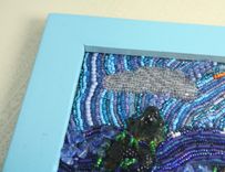 Bead Embroidered Painting 2 small