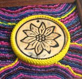 Bead Embroidered Flora Painting 2 small