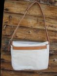 Canvas & Leather Messenger Bag 4 small