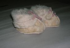 Baby-Infant Booties Wool 5 small