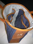 Cane Denim Tote Bag 2 small